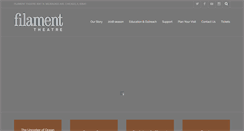 Desktop Screenshot of filamenttheatre.org