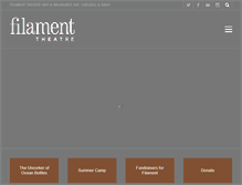 Tablet Screenshot of filamenttheatre.org